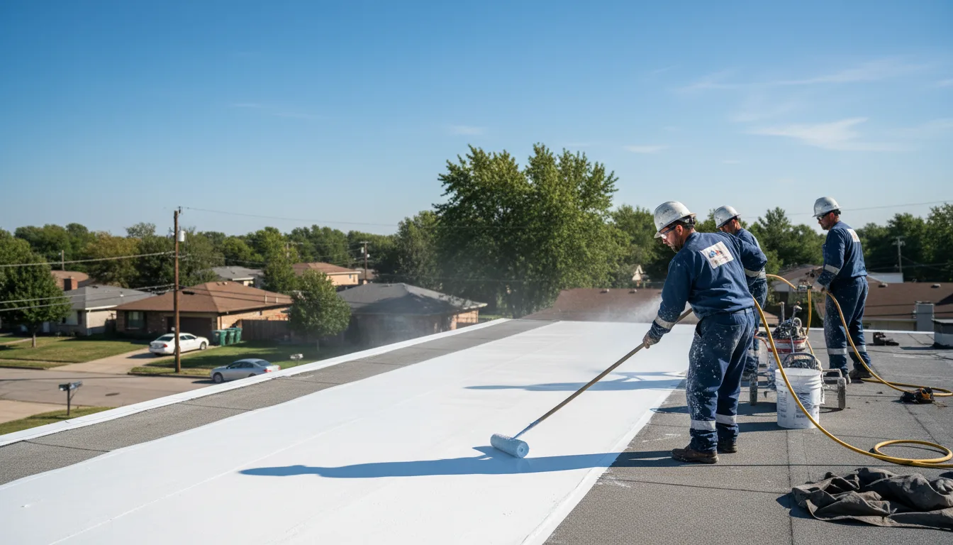 Commercial roof coating in Charleston, MS near me